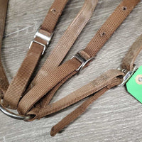 Western Nylon Running Martingale *gc, older, dirty, hole & edge rubs/frays
