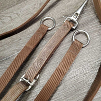 Western Nylon Running Martingale *gc, older, dirty, hole & edge rubs/frays
