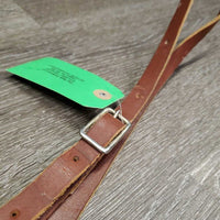 Flat Thin Leather Western Running Martingale *vgc, no stopper, rubs, scrapes, rust, clean, stiff, xholes
