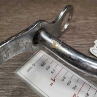 *NOT for actual USE *Light Western Curb Bit *gc, clean, V.BENT, residue, mnr film & stains
