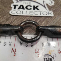 LS Double Jointed Sweet Iron Western Bit, Center Ring *gc, dirty, rusty, scrapes
