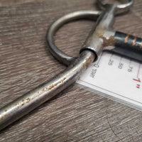 LS Double Jointed Sweet Iron Western Bit, Center Ring *gc, dirty, rusty, scrapes
