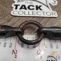 LS Double Jointed Sweet Iron Western Bit, Center Ring *gc, dirty, rusty, scrapes

