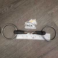 Thick Rubber Loose Ring Snaffle Bit *fair/poor, rusty, dirty, v.chewed, missing chunks
