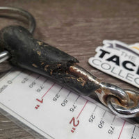 Thick Rubber Loose Ring Snaffle Bit *fair/poor, rusty, dirty, v.chewed, missing chunks

