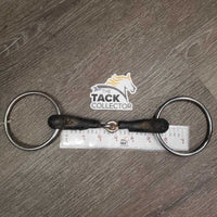 Thick Rubber Loose Ring Snaffle Bit *fair/poor, rusty, dirty, v.chewed, missing chunks
