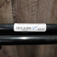 Narrow Metal Folding Saddle Rack, nylon web bottom *gc, dusty, scratches, rust, tape, scrapes
