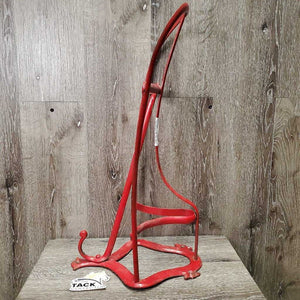 Wall Mount Hvy ?Cast Metal Saddle Rack *gc, scratches, rubs, peeled, older