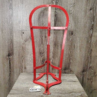 Wall Mount Hvy ?Cast Metal Saddle Rack *gc, scratches, rubs, peeled, older
