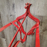 Wall Mount Hvy ?Cast Metal Saddle Rack *gc, scratches, rubs, peeled, older