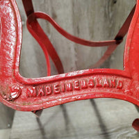 Wall Mount Hvy ?Cast Metal Saddle Rack *gc, scratches, rubs, peeled, older
