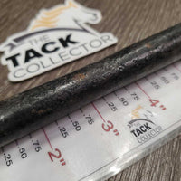 VINTAGE - NOT suitable to USE Hvy Loose Ring Mullen Mouth Bit *fair, rusty, v.bent, older, pitted
