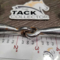 SS Thick Tom Thumb Bit *fair, rusty, pitted, chips, rubs & scrapes, older
