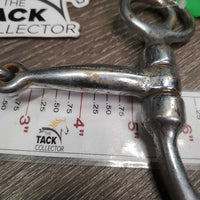 SS Thick Tom Thumb Bit *fair, rusty, pitted, chips, rubs & scrapes, older
