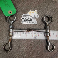 SS Thick Tom Thumb Bit *fair, rusty, pitted, chips, rubs & scrapes, older
