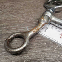 SS Thick Tom Thumb Bit *fair, rusty, pitted, chips, rubs & scrapes, older
