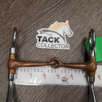 LS Jointed Copper Western Bit *gc, clean, stains, chews, scratches, discolored
