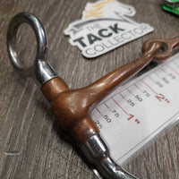 LS Jointed Copper Western Bit *gc, clean, stains, chews, scratches, discolored
