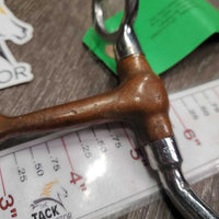 LS Jointed Copper Western Bit *gc, clean, stains, chews, scratches, discolored
