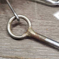 LS Jointed Copper Western Bit *gc, clean, stains, chews, scratches, discolored
