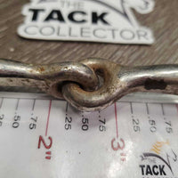 Thin Western Loose Ring Bit *fair, rust, peeled, scuffs, older
