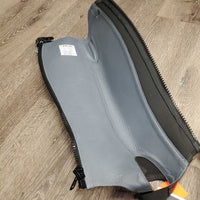 Leather Half Chaps, Back Zip, Bag, tag *New
