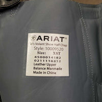 Leather Half Chaps, Back Zip, Bag, tag *New
