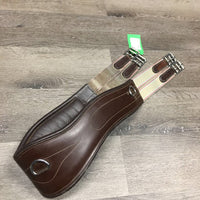 Padded Anatomical Girth, 2x els, 3x D rings *vgc, clean, mnr stains, rubs & film/residue
