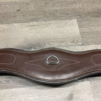 Padded Anatomical Girth, 2x els, 3x D rings *vgc, clean, mnr stains, rubs & film/residue
