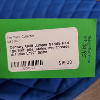 Quilt Jumper Saddle Pad *gc, hair, pills, stains, mnr threads, dirt
