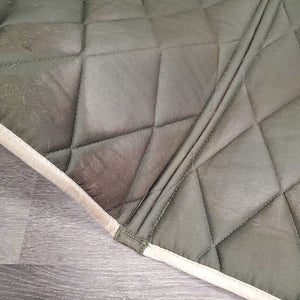 Thick Quilt Jumper Saddle Pad *vgc, dirt, mnr hair, stains, pills, rubs, faded