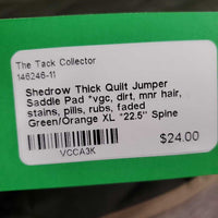 Thick Quilt Jumper Saddle Pad *vgc, dirt, mnr hair, stains, pills, rubs, faded
