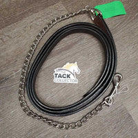 Leather Lead Shank, 30" Nose Chain *like new, v,mnr dirt?stain
