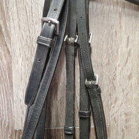 Padded Dressage Bridle, Crank, Flash, Web Reins, Navy Bag, tags *new
