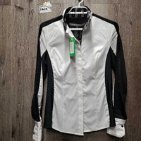 LS Sun Show Shirt, Mesh, magnetic collar *gc, seam puckers, rubs, pills, dingy