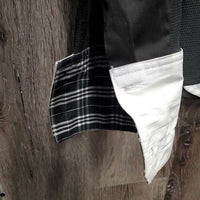 LS Sun Show Shirt, Mesh, magnetic collar *gc, seam puckers, rubs, pills, dingy