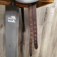 17.5 Adj *set MW *5" Custom Saddlery Monoflap Saddle, Black Custom Saddlery Cover, Wool Flocking, Rear Gussets, Large Exterior Front Pencil Roll & Back Block, Flaps: 15"L x 14.25"W Serial #: 22712 175 13

