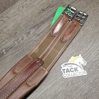 Leather Girth, 2x els *gc/fair, dirt, rubs, v.faded, mnr hairy seams, dry, v.stiff
