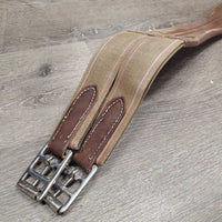 Leather Girth, 2x els *gc/fair, dirt, rubs, v.faded, mnr hairy seams, dry, v.stiff
