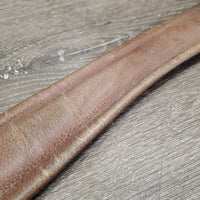 Narrow Leather Girth, 1x els *fair, v.dirty, v.stained, thread, stiff, dry, rubs, faded, v.cracked
