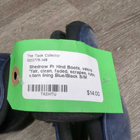 Pr Hind Boots, velcro *fair, clean, faded, scrapes, rubs, v.torn lining
