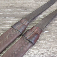 Rsd/FS Rubber Reins *fair, clean, residue, rubber: torn, v.rubbed, threads, holes
