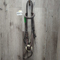 Rsd PaddedFigure 8 Bridle *gc, clean & dirty, stains, rubs, dents, stiff, dry
