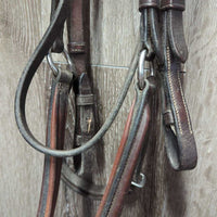 Rsd PaddedFigure 8 Bridle *gc, clean & dirty, stains, rubs, dents, stiff, dry
