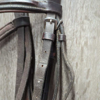 Rsd PaddedFigure 8 Bridle *gc, clean & dirty, stains, rubs, dents, stiff, dry
