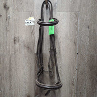 Rsd Padded Bridle *gc, dirty, rubs, scrapes, creases, v.tight keepers, xholes, splitting, dry, stiff
