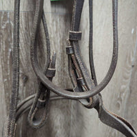 Rsd Padded Bridle *gc, dirty, rubs, scrapes, creases, v.tight keepers, xholes, splitting, dry, stiff
