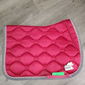 Quilt Jumper Saddle Pad, 2x Piping *vgc, clean, mnr hair, pills, rubs, stains, puckers