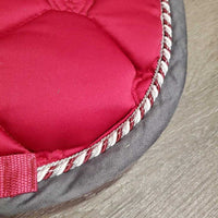 Quilt Jumper Saddle Pad, 2x Piping *vgc, clean, mnr hair, pills, rubs, stains, puckers
