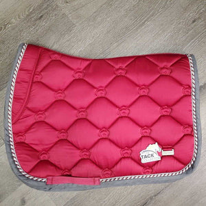 Quilt Jumper Saddle Pad, 2x Piping *vgc, clean, mnr hair, pills, rubs, stains, puckers